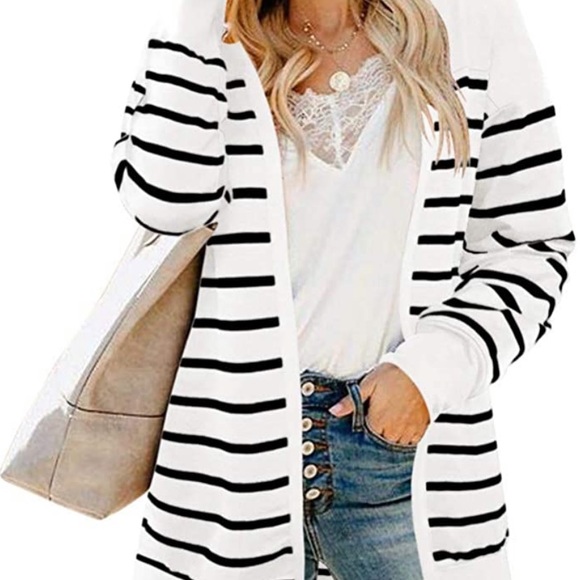 Pinkm Style Stripped Cardigan - Picture 2 of 5